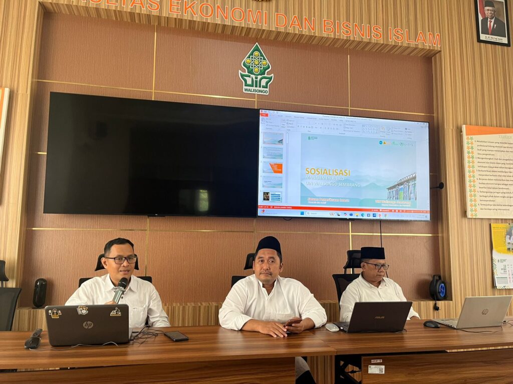 SPI UIN Walisongo Semarang menyelenggarakan Roadshow Putaran Pertama Sosialisasi Pengendalian Gratifikasi dan Implementasi Manajemen Risiko di Fakultas Ekonomi dan Bisnis Islam