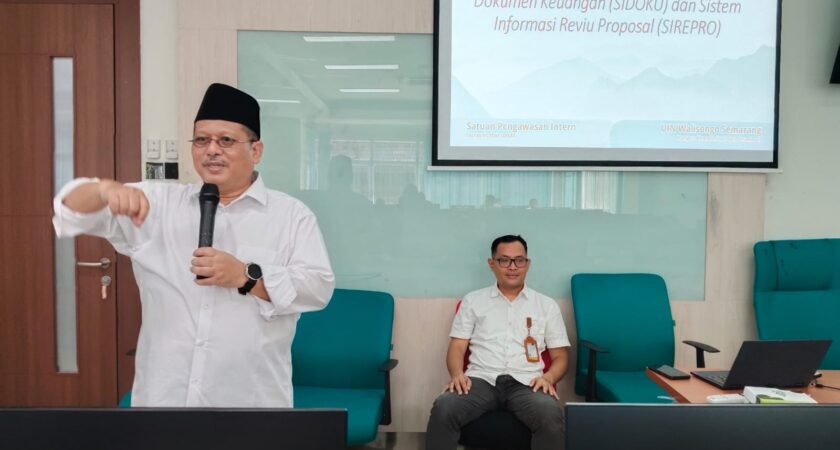 Tingkatkan efisiensi dan efektivitas SPI UIN Walisongo launching aplikasi Sistem Informasi Reviu Proposal (SIREPRO) dan Sistem Pengamanan Dokumen Keuangan (SIDOKU)